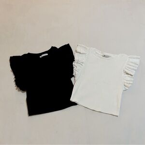 Zara Knit Ruffle Tanks